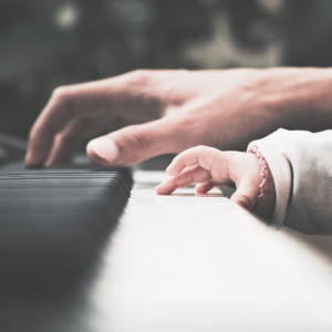 Piano mother and baby