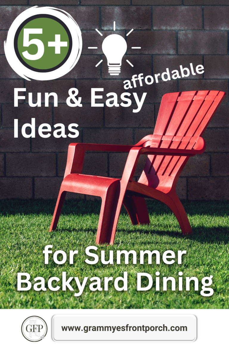 Pinterest Backyard dining red chair