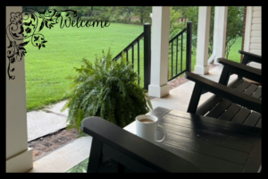 GFP PORCH with black rockers View