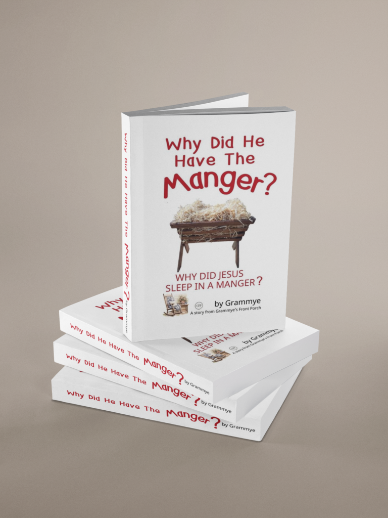 Christmas Manger Book stack