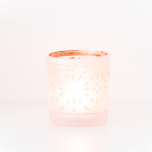 Pink votive tired mom