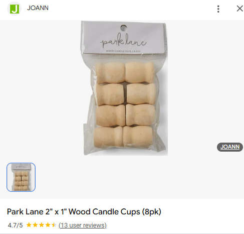 Wood legs - candle holders 1 x 2 inches