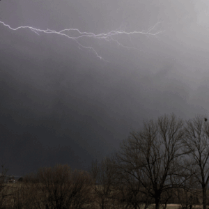 Storm lightning sky