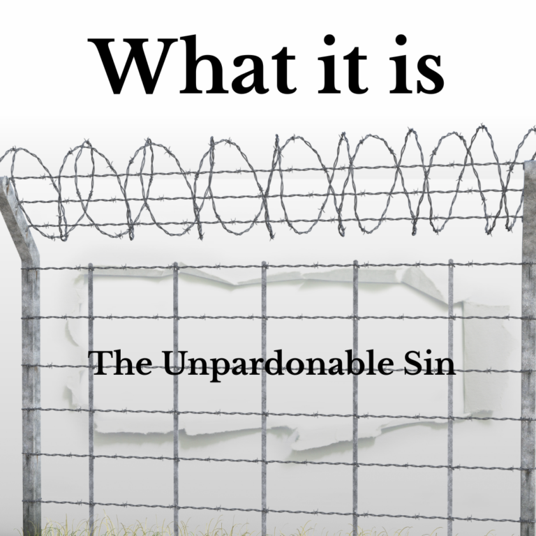 What it is Unpardonable Blasphemy