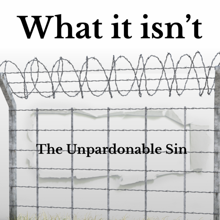 What it isn't Unpardonable Blasphemy