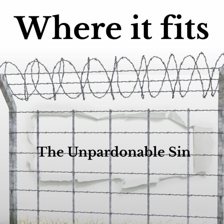 Where it fits Unpardonable Blasphemy