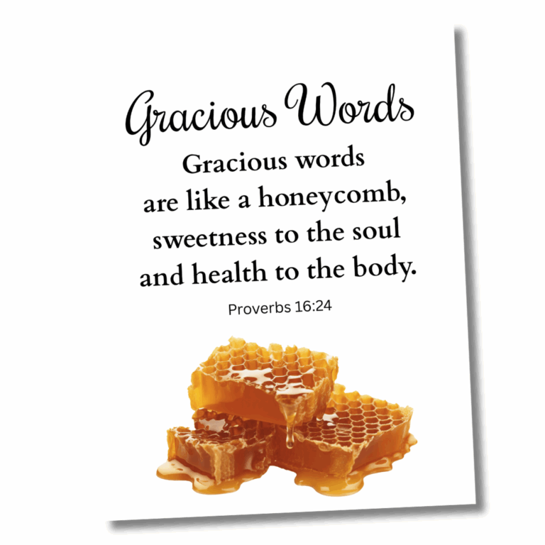 Wall Prints Square Image Gracious Words