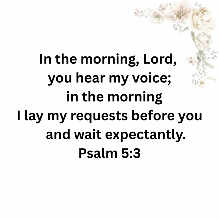 Scripture Psalm 5 3