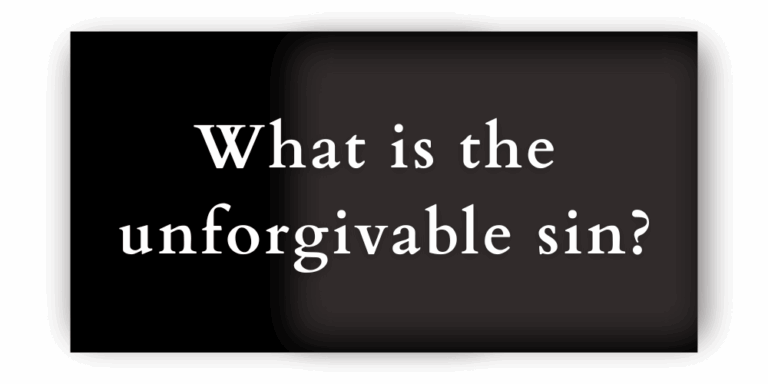 Blasphemy What is the unforgivable sin