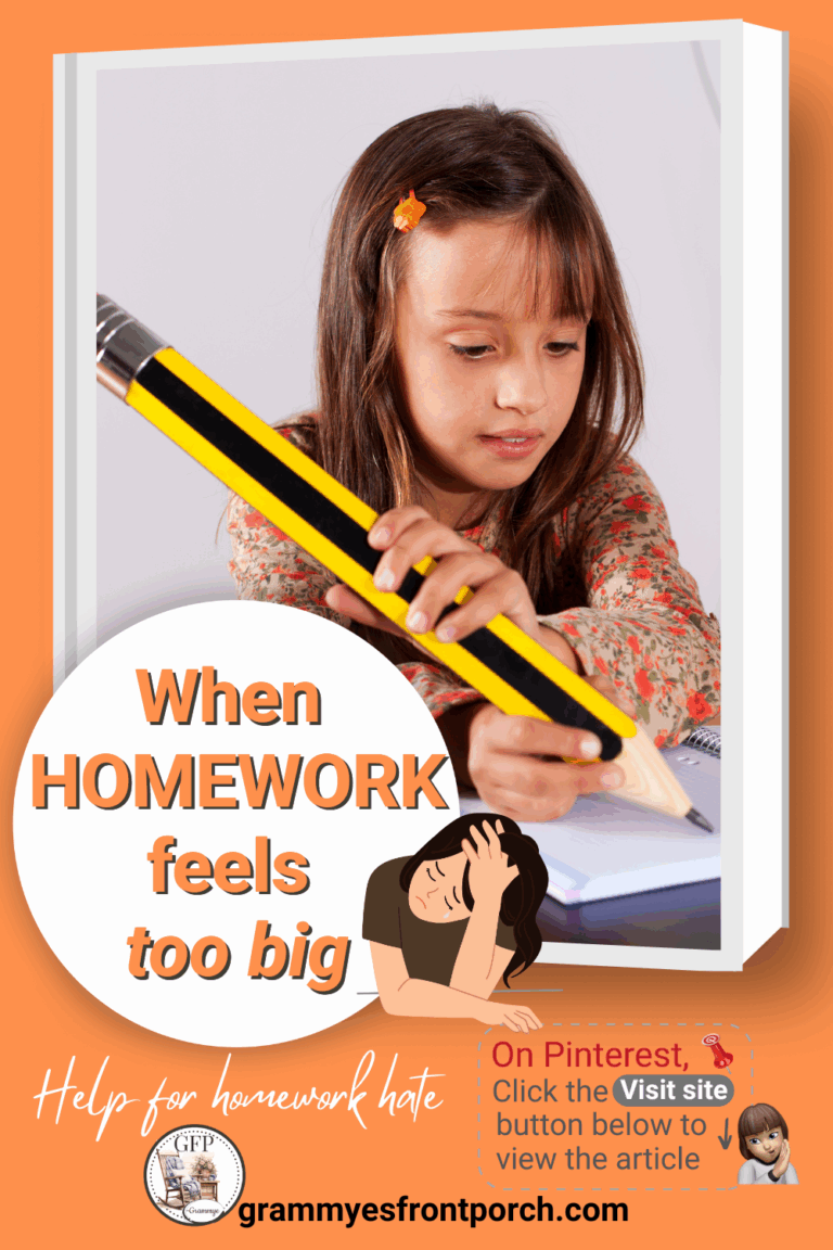 Pinterest How to Help homework too big