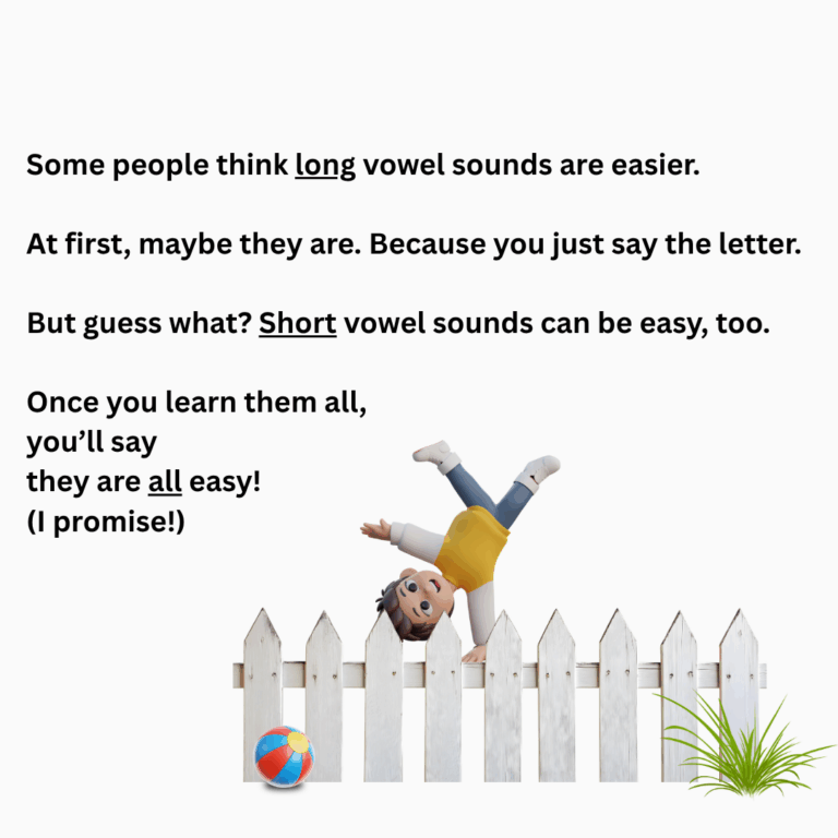 OYM Phonics Long and Short Sequoia on fence