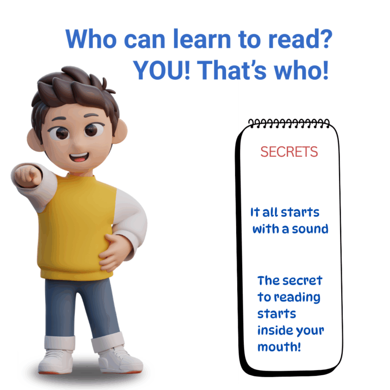 Pinterest Reading Secrets Starts with a sound, inside your mouth