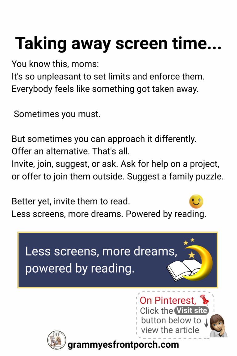 Pinterest READ Taking away screen time