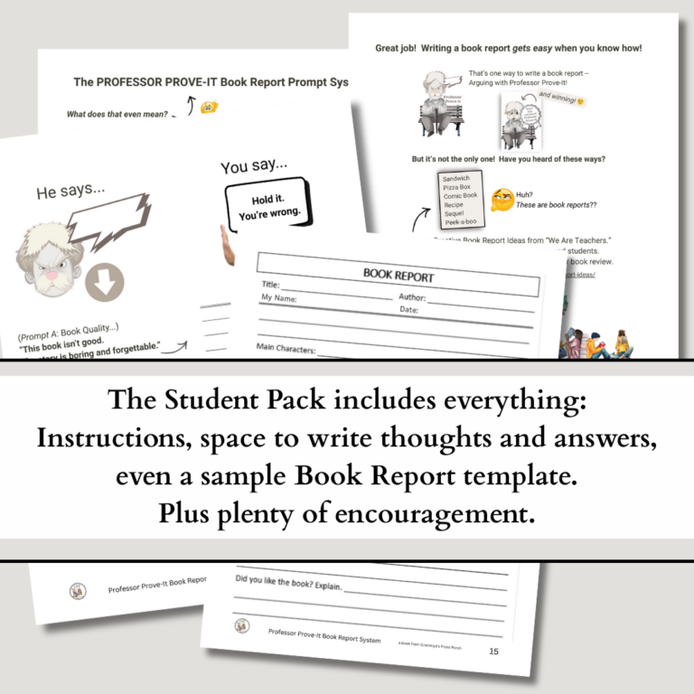 Professor Prove It includes everything Pages 2, 10, 15, 16