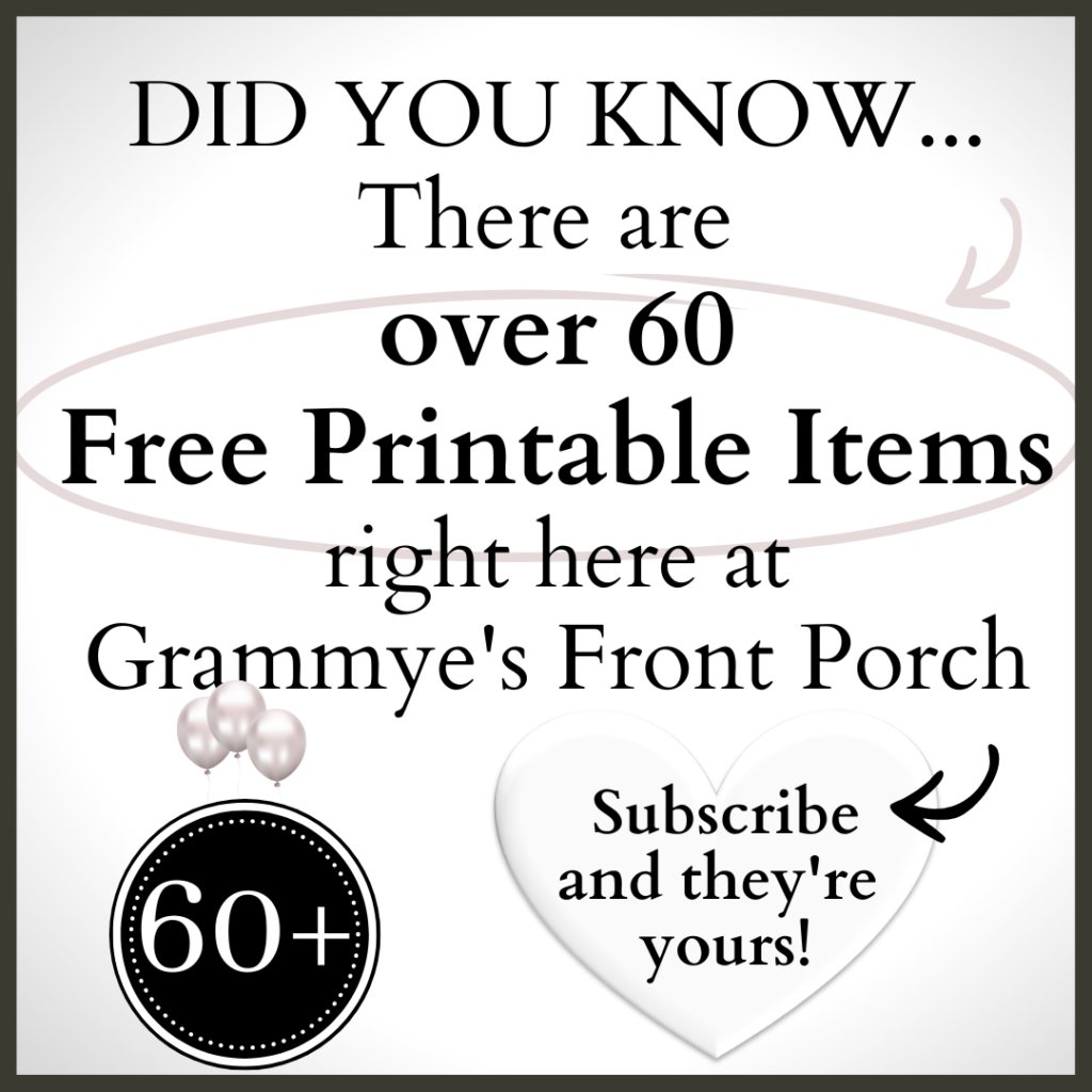 Widget GFP Free Printable Items 2026