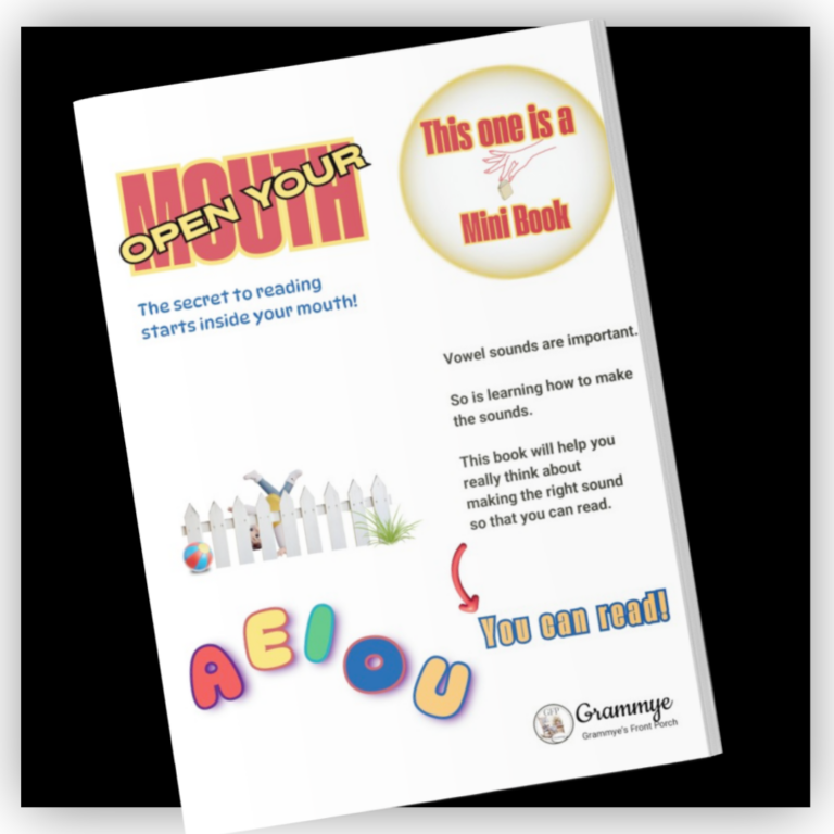 Open Your Mouth MINI BOOK black background plain