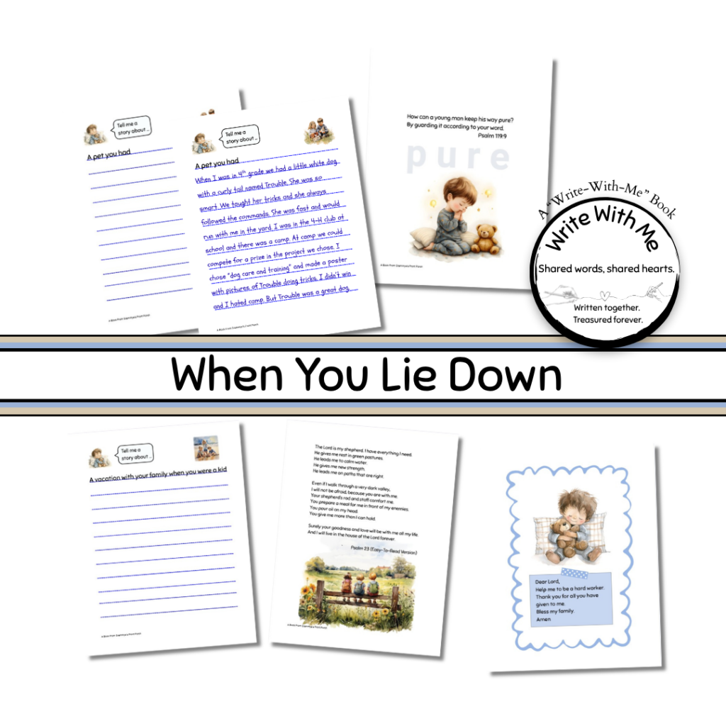 When You Lie Down Page Samples