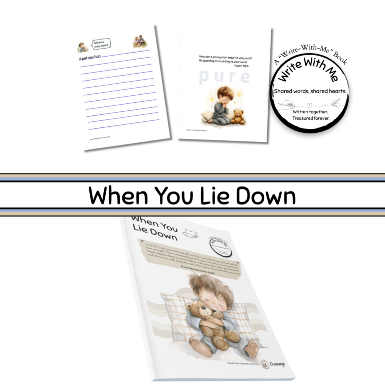When You Lie Down Pages and Book Write With Me